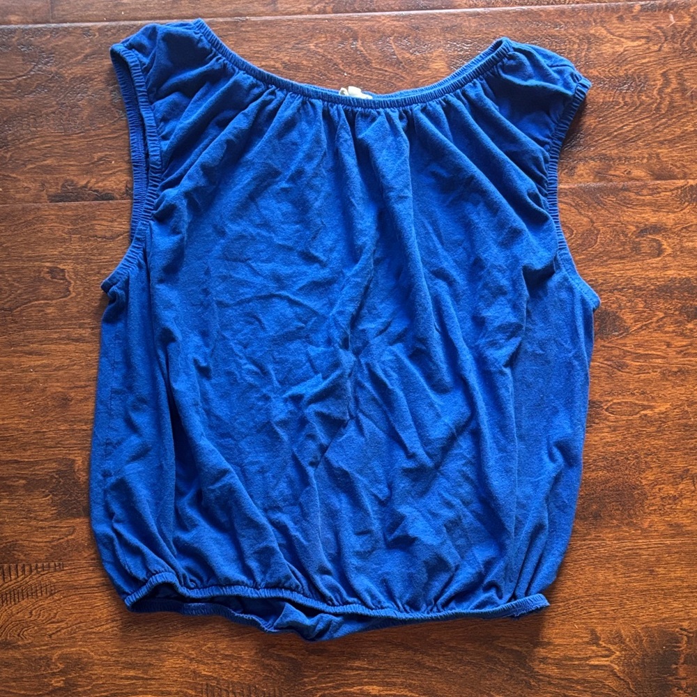Madewell Royal Blue Sleeveless Blouse